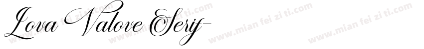 Lova Valove Serif字体转换